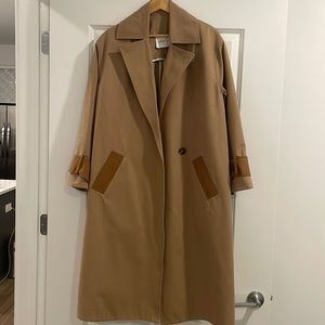 King & Tuckfield Cotton-drill trench coat.